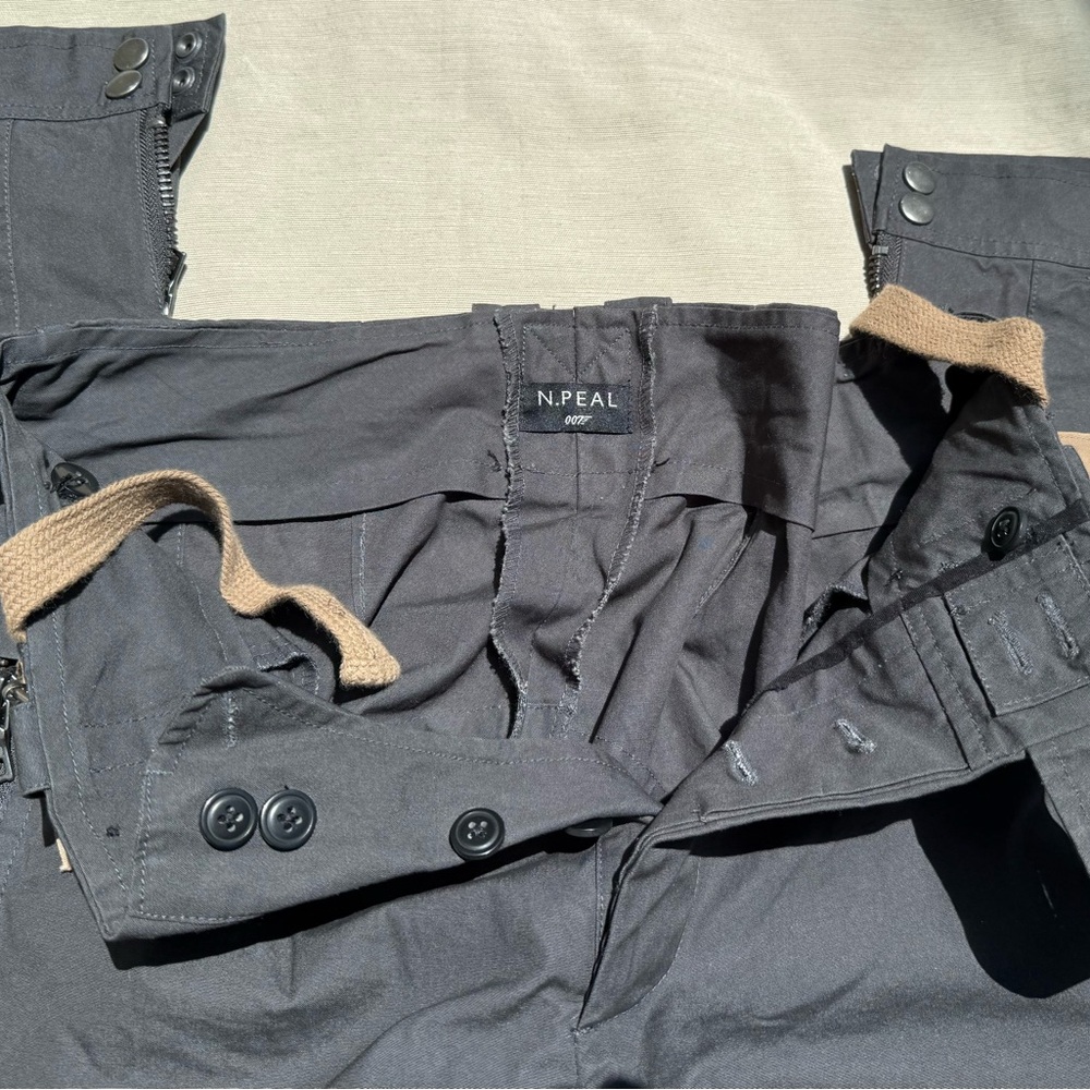 James Bond 007 N. Peal Gray Cargo Pants with Rugged Design 31X32 - Picture 7 of 11